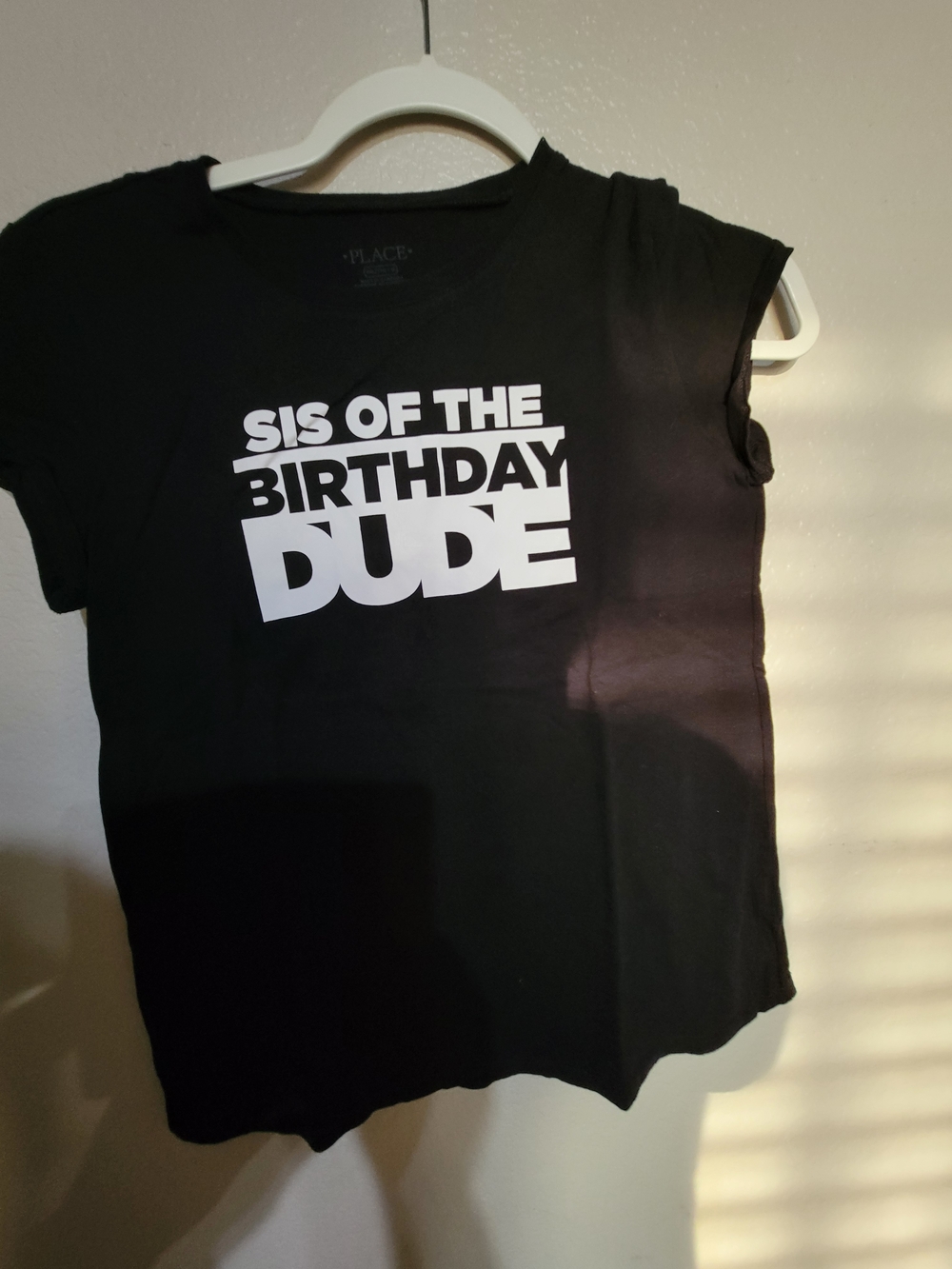 Sis of the Birthday Dude Short Sleeve Tee - Black